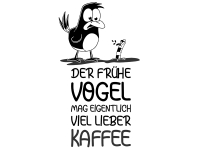 Wandtattoo Lieber Kaffee Motivansicht