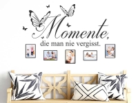 Wandtattoo Fotorahmen Momente die man nie vergisst