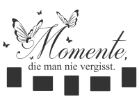 Wandtattoo Fotorahmen Momente die man nie vergisst Motivansicht