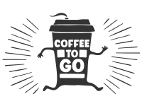 Wandtattoo Coffee to go Becher Motivansicht