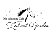 Wandtattoo Zeit mit Pferden Motivansicht