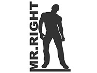 Wandtattoo Mr. Right Motivansicht