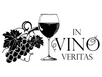 Wandtattoo In Vino Veritas mit Weintrauben Motivansicht