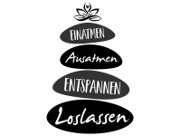 Wandtattoo Einatmen Ausatmen Loslassen Motivansicht