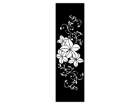 Wandtattoo Wandbanner Blüten Ornament Motivansicht