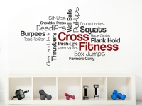 Wandtattoo Cross Fitness