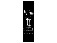 Wandtattoo Wandbanner Wein und Wahrheit Motivansicht