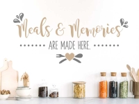 Wandtattoo Meals & Memories