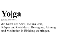 Wandtattoo Yoga Definition Motivansicht