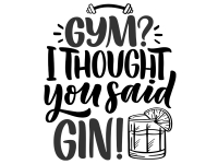 Wandtattoo You said Gin Motivansicht