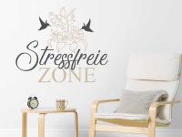 Wandtattoo Stressfreie Zone