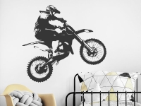 Wandtattoo Motocross Motorrad