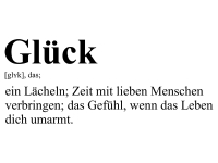 Wandtattoo Glück Definition Motivansicht