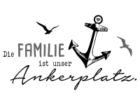 Wandtattoo Familie Ankerplatz Motivansicht