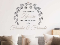 Wandtattoo Platz für Familie & Freunde