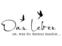 Wandtattoo Das Leben mit Vögeln Motivansicht