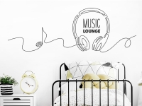 Wandtattoo Music Lounge Design