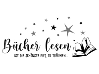 Wandtattoo Bücher lesen Motivansicht