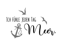 Wandtattoo Ich fühle jeden Tag Meer Motivansicht