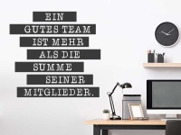 Wandtattoo Ein gutes Team