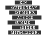 Wandtattoo Ein gutes Team Motivansicht