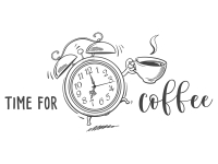 Wandtattoo Time for coffee Motivansicht
