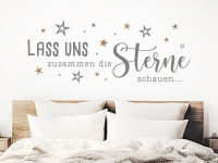 Wandtattoo Lass uns zusammen die Sterne