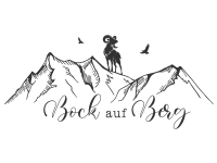 Wandtattoo Bock auf Berg Motivansicht