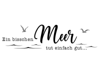 Wandtattoo Ein bisschen Meer tut einfach gut Motivansicht