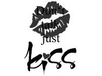 Wandtattoo Just kiss Motivansicht