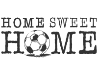 Wandtattoo Home Sweet Home Fußball Motivansicht