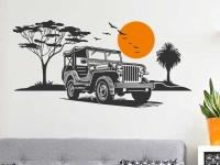 Wandtattoo Safari Jeep