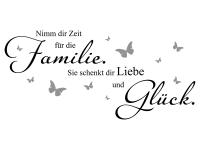 Wandtattoo Zeit für die Familie Motivansicht