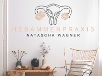 Wandtattoo Hebammenpraxis mit Wunschname