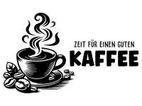 Wandtattoo Zeit für einen guten Kaffee Motivansicht