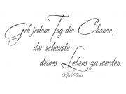 Wandtattoo Der schönste Tag Deines Lebens Motivansicht