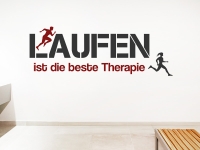 Wandtattoo Laufen ist die beste Therapie