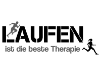 Wandtattoo Laufen ist die beste Therapie Motivansicht