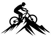 Wandtattoo Mountainbike Design Motivansicht