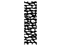 Wandtattoo Wandbanner Steinoptik Motivansicht