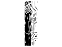 Wandtattoo Wandbanner Holzmuster Motivansicht