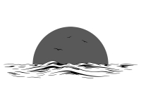 Wandtattoo Sonnenstimmung am Meer Motivansicht
