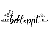 Wandtattoo Alle bekloppt hier Motivansicht