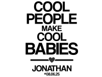 Wandtattoo Cool babies Motivansicht