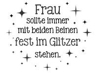 Wandtattoo Fest im Glitzer Motivansicht