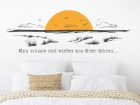 Wandtattoo Ans Meer fahren