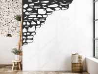 Wandtattoo Steine aus der Ecke