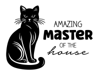 Wandtattoo Master Cat Motivansicht