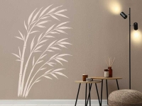 Wandtattoo Bambus Zeichnung