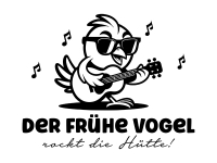 Wandtattoo Der frühe Vogel rockt Motivansicht